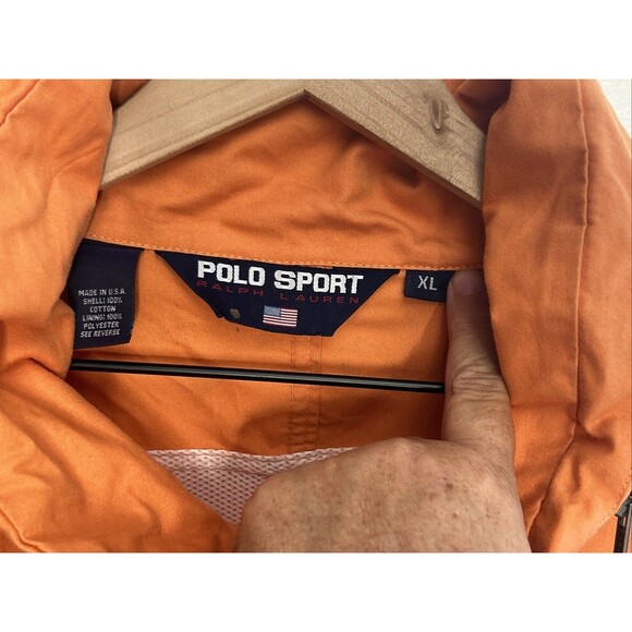 Vintage Polo Sport Ralph Lauren Jacket Mens XL Hooded Parka Outdoor USA 90s - Picture 3 of 5